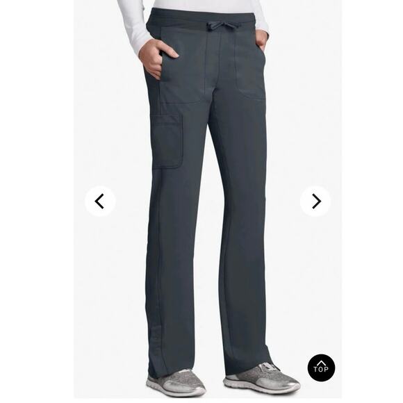 Barco One Mens Cargo Track Pants Snap Hem Scrubs Size Medium Black - Picture 1 of 12